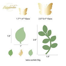 Load image into Gallery viewer, NICROLANDEE Butterfly Party Decorations -12PCS Green Pink Blooms Tissue Pom Poms Paper Lantern 3D Gold Confetti 50G for Garden Birthday Party, Fairy Party, Wedding, Baby Shower, Holiday, Home Decor