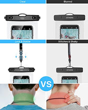 Load image into Gallery viewer, YOSH IPX8 Waterproof Phone Case, Underwater Phone Pouch Dry Bag for Swimming Raining Dustproof for iPhone 12 11 pro max XS XR X 8 7, Samsung S20 S10 S9, Huawei P30 P20 & More -up to 7.0” 2-Pack