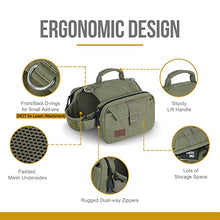 Load image into Gallery viewer, OneTigris Dog Pack Hound Travel Camping Hiking Backpack Saddle Bag Rucksack for Large Dog (Green, Large)