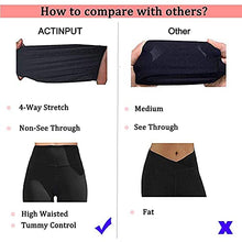 Load image into Gallery viewer, ACTINPUT Black Leggings for Women Soft High Waisted Tummy Control Leggings Sports Workout Gym Running Yoga Pants(1pc Black,L-XL)