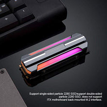 Load image into Gallery viewer, GOLDEN FIELD STAR M.2 2280 SSD Heatsink 5V 3 Pin Addressable RGB (ARGB) Aluminum NGFF NVME Cooler