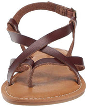 Load image into Gallery viewer, Amazon Essentials Women's Casual Strappy Sandal, Brown, 7.5 B US