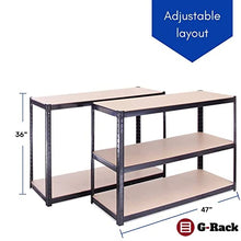Load image into Gallery viewer, Garage Shelving Units: 180cm x 120cm x 45cm | Heavy Duty Racking Shelves for Storage - 1 Bay, Black 5 Tier (175KG Per Shelf), 875KG Capacity | For Workshop, Shed, Office | 5 Year Warranty