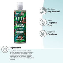 Load image into Gallery viewer, Faith In Nature Natural Aloe Vera Shampoo, Rejuvenating, Vegan and Cruelty Free, No SLS or Parabens, For Normal to Dry Hair, 400 ml