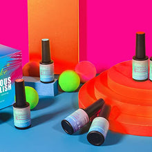 Load image into Gallery viewer, Gelike Glow In The Dark Gel Nail Polish Set, Neon Gel Nail Polishes 6PCS 10ml, Neon Green Pink Orange Yellow Blue Purple Gel Nail Polish Set, Soak Off UV Gel Neon Luminous Gel Nail Kit Nail Varnish