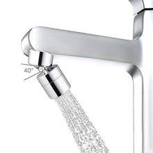 Load image into Gallery viewer, Waternymph Solid Brass Kitchen Sink Aerator - Big Angle Swivel Faucet Tap Aerator Dual-Function 2 Sprayer - Swivel - 22mm Female Thread - Polished Chrome(FM22)
