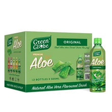 Load image into Gallery viewer, (Pack of 12) Green Globe Aloe Vera Juice Drink 500 ml, Original Aloe Vera Juice for Hair and Skin 500 ml (Original Aloe Vera Drink)