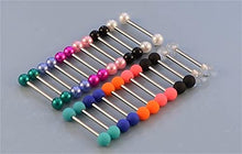 Load image into Gallery viewer, LAURITAMI 24 Pairs 14G Straight Tongue Bars Barbell Nipple Ring Shield Rings Retainer Glow in Dark Flexible Acrylic & Surgical Steel 14mm 16mm