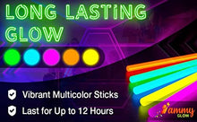 Load image into Gallery viewer, 100 Premium Glow Sticks for Children- 205 Pcs-Party Pack with Eye Glasses kit-Bracelet Connectors- Neon Necklaces and Balls for Party Supplies-Multi Colored Non Toxic