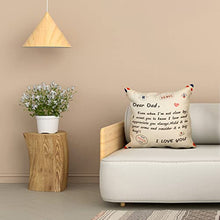 Load image into Gallery viewer, Shoppawhile Gifts for Dad Birthday Gifts Cushion Covers 18*18 inches Daddy Gifts from Daughter/Son Presents for Father's Day Christmas (Beige to dad)