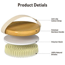 Load image into Gallery viewer, Metene 2 Pack Dry Body Brush, Shower Brush Wet and Dry Brushing, Dry brush for Cellulite and Lymphatic, Body Scrubber with Soft and Stiff Bristles, Suitable for All Kinds of Skin