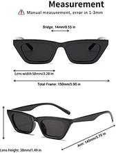 Load image into Gallery viewer, Dollger Square Cat Eye Sunglasses For Women Fashion Vintage Trendy Cateye Sunglasses For women Black