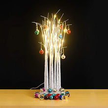 Load image into Gallery viewer, OBELON Pre-lit Twig Birch Tree Forest 36 LED Lights 7pcs Artificial Birch Trees for Christmas Easter Party Holiday Decoration - 30inch High