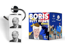 Load image into Gallery viewer, Boris Johnson Toilet Paper - Funny Printed Loo Roll in Novelty Gift Box - Brexit Special Boris Butt Wipes