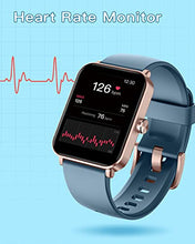 Load image into Gallery viewer, HUAKUA Smart Watch for Women Men,1.69 inch HD Touch Screen Fitness Watch Smartwatch with SpO2 Heart Rate Monitor Sleep Tracker Pedometer Personalized Watch Face Multi Sport Modes for Android iOS