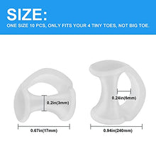 Load image into Gallery viewer, Gel Toe Separators, Pinky Toe Protector Spreader Small Silicone Toe Spacers, Cushions for Curled Overlapping Separate Toe Correct(Translucency Colour)