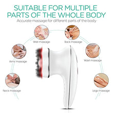 Load image into Gallery viewer, VOYOR Handheld Massager Cordless Deep Tissue Cellulite Massager for Face, Arm, Hand, Neck, Foot and Body, Silicone Face Brush, 3 Multi-Functional Heads, IPX7 Waterproof & Rechargeable VRMM1-NEW