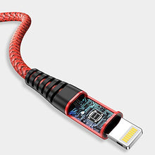 Load image into Gallery viewer, iPhone Charger Cable, Lightning Cable 3Pack 6FT/1.8M iPhone Charger Braided Long iPhone Charger Lead USB Fast Charging Cable Compatible with iPhone 11/Pro/Xs Max/X/8/7/Plus/6S/6/SE/5S iPad and More