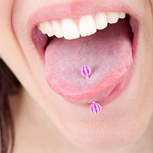 Load image into Gallery viewer, CrazyPiercing Wholesale 14g Tongue Rings Barbells Assorted Colors 110 PCS Acrylic Ball