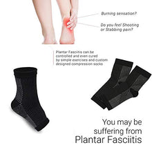 Load image into Gallery viewer, Dr Sock Soothers for Swollen feet 4 Pairs of Plantar Fasciitis Foot Care Compression Socks with Ankle &Arch Support for Ladies Women & Men Running… (White, S/M)