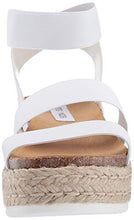 Load image into Gallery viewer, Steve Madden Women's Kimmie Espadrille Wedge Sandal, White, 4 UK