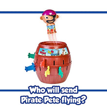 Load image into Gallery viewer, TOMY Games T7028 TOMY Pop Up Pirate Classic Children's Action Board Game Toy, Wood-Choc Brown