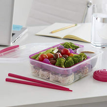 Load image into Gallery viewer, Sistema Bento Box TO GO | Lunch Box with Yoghurt/Fruit Pot | 1.25 L | Assorted Colours (Varies by Pack) | 1 Count
