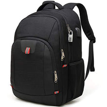 Load image into Gallery viewer, Laptop Backpack,Extra Large Anti-Theft Business Travel Laptop Backpack Bag with USB Charging Port (Black 17 inch)