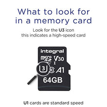 Load image into Gallery viewer, 64GB Micro SD Card 4K Ultra-HD Video Premium High Speed Memory Microsdxc Up To 100MB/S V30 UHS-I U3 A1 C10, by Integral
