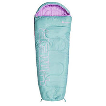 Load image into Gallery viewer, Sleeping Bag Camping Gear Travel Sleep Essential Insulated Warm Lightweight Traveling Hiking Indoor Outdoor All Season Adults Kids Teens Spring Summer Fall YMER ((130+25) x60/40cm, Mint/Pink)