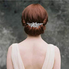Load image into Gallery viewer, Handcess Bride Wedding Hair Combs Silver Crystal Headpiece Rhinestone Bridal Hair Accessories for Women and Girls