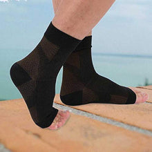 Load image into Gallery viewer, Casiz Dr Sock Soothers Socks, Plantar Fasciitis Foot Care Compression Socks Sleeve with Arch & Ankle Support Unisex - Night Splint Pain Relief L-XL 24cm 1Pair