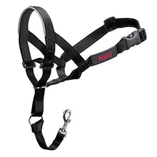 Load image into Gallery viewer, HALTI Headcollar Size 3 Black, UK Bestselling Dog Head Harness to Stop Pulling on the Lead, Easy to Use, Padded Nose Band, Adjustable & Reflective, Professional Anti-Pull Training Aid for Medium Dogs