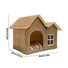 Load image into Gallery viewer, Ruixf Warm Dog Cat Kennel House Waterproof Weatherproof Indoor Outdoor Foldable Pet Shelter Puppy Nest 55x40x42 Cm (Type d)