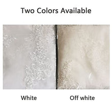Load image into Gallery viewer, Wedding Veil Long Lace Embroidery 1 Tier Bridal Cathedral Veil with Metal Comb 3m (White)