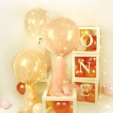 Load image into Gallery viewer, 1st Birthday Boxes Party Decorations for Boy Girl, 3Pcs White Transparent Balloon Boxes with ONE Letter, Balloon Blocks for Baby Shower First Birthday Backdrop, 1 One Year Old Birthday Party Supplies