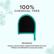 Load image into Gallery viewer, Dermasuri Deep Exfoliating Face Mitt Black FMIC