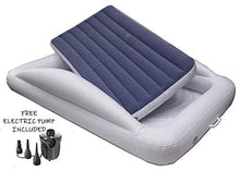 Load image into Gallery viewer, Copplestones Inflatable Child's Air Bed for Children | Camping, Grandma’s, Sleepovers, Travel, & Home | With Safety Bumpers & 240V Pump | Portable Blow Up Airbed Mattress |