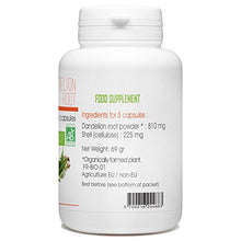 Load image into Gallery viewer, Organic Dandelion Root - 270mg - 200 vegetable capsules