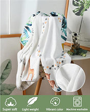 Load image into Gallery viewer, Trongle Baby Monthly Milestone Blanket, Premium Fleece Ultra Soft Baby Milestone Mat for Newborn Boy Girl, Baby Age Blanket with 4 Photograph Décor, Unisex Shower Gifts Wrap Set for Xmas (120x100cm)