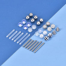 Load image into Gallery viewer, LAURITAMI 24pcs Replacement Piercing Balls Surgical Steel & Acrylic 5mm 14G Tongue Belly Piercing Nipple Bars Barbell Body Jewellery