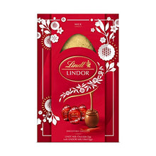 Load image into Gallery viewer, Lindt LINDOR Milk Chocolate Easter Egg Gift, 322g - Perfect for Easter Gifting - containing LINDOR Milk filled eggs with a smooth melting filling and a Lindt Milk chocolate egg