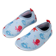 Load image into Gallery viewer, Kids Beach Shoes Swim Water Shoes Toddler Shoes Boys Girls Barefoot Aqua Socks for Children Pool Surfing Yoga Seaside Sport(Blue,Size 1/2 UK Child)