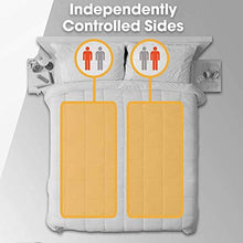 Load image into Gallery viewer, Dreamcatcher Electric Blanket Luxury Polyester, Electric Heated Blanket, Soft Fitted Underblanket Fully Fitted Mattress Cover with 3 Comfort settings, 2 x Controllers and Machine Washable (Double)