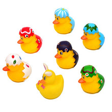 Load image into Gallery viewer, JOYIN 12 PCs Filled Easter Eggs with Rubber Duck Duckies, Bright Colorful Easter Eggs Prefilled with variety of Yellow Duckies for Fun Bath