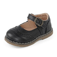 Load image into Gallery viewer, CHEERFUL MARIO Mary Jane Shoes for Girls Baby Girls 1-6 Y Flat Anti-Slip Rubber Sole Black 5 UK Child