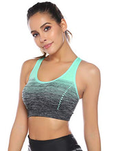 Load image into Gallery viewer, Sykooria Women's Sports Bra Mid Support Wirefree Racerback Workout Bra Removable Padding Yoga Gym Running Crop Top