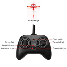 Load image into Gallery viewer, HAWK'S WORK RC Airplanes, 2 Channel RC Plane Ready to Fly, 2.4 GHz Remote Control Airplane, Easy to Fly RC Glider for Kids & Beginners (Red)