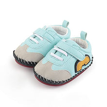 Load image into Gallery viewer, Baby Shoes Girls Boys Toddler Shoes PU Leather Hard-Soled Walking Sneakers Infant Rubber Shoes Newborn Cartoon Beginner Walking shoes0 to 18 Months (Blue, 0_Months)