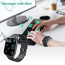 Load image into Gallery viewer, Smart Watch for Men Women Compatible for Android IOS Phones Samsung iPhone, Cuszwee 1.69″ IP68 Waterproof Smartwatch Activity Fitness Tracker with Heart Rate Blood Oxygen Sleep Monitor Pedometer